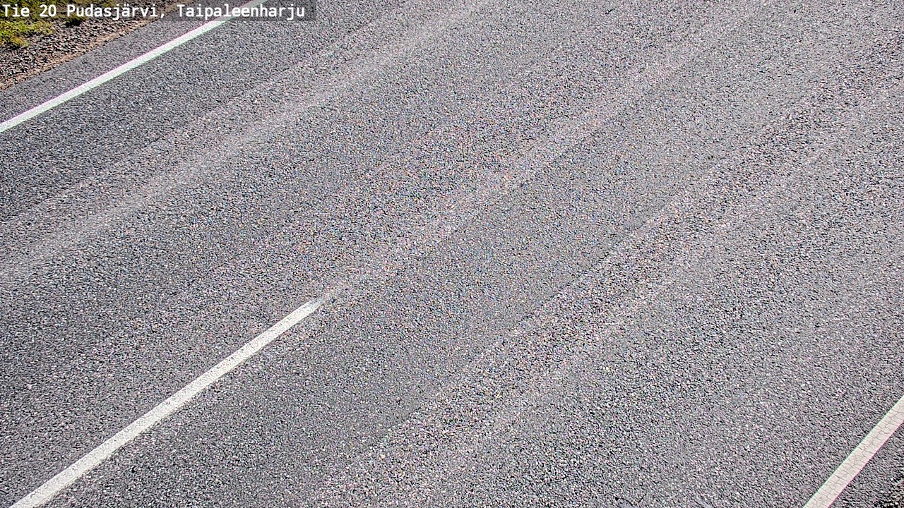 Weather Camera Image Road 20 Pudasjärvi, Taipaleenharju, Pudasjärvi, Pohjois-Pohjanmaa