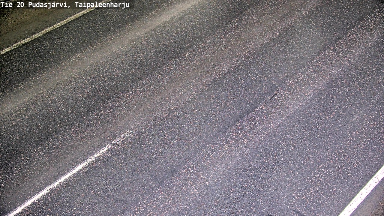 Weather Camera Image Road 20 Pudasjärvi, Taipaleenharju, Pudasjärvi, Pohjois-Pohjanmaa