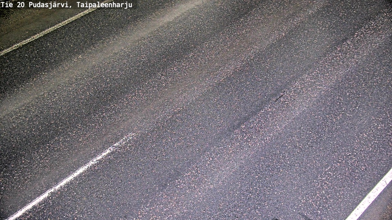 Weather Camera Image Road 20 Pudasjärvi, Taipaleenharju, Pudasjärvi, Pohjois-Pohjanmaa