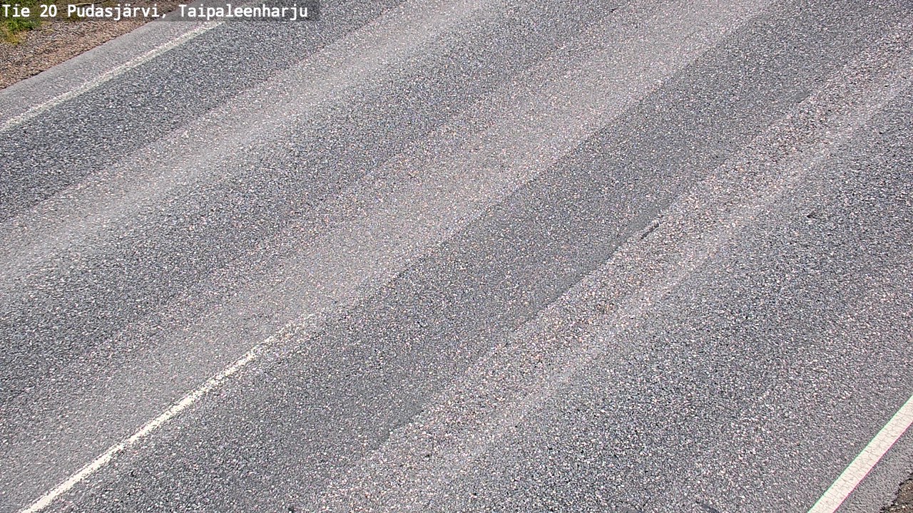 Weather Camera Image Road 20 Pudasjärvi, Taipaleenharju, Pudasjärvi, Pohjois-Pohjanmaa