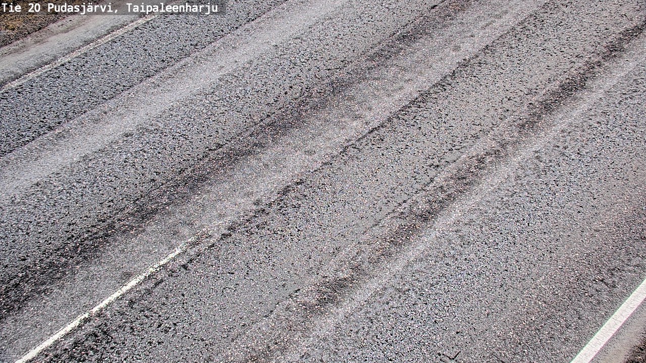 Weather Camera Image Road 20 Pudasjärvi, Taipaleenharju, Pudasjärvi, Pohjois-Pohjanmaa