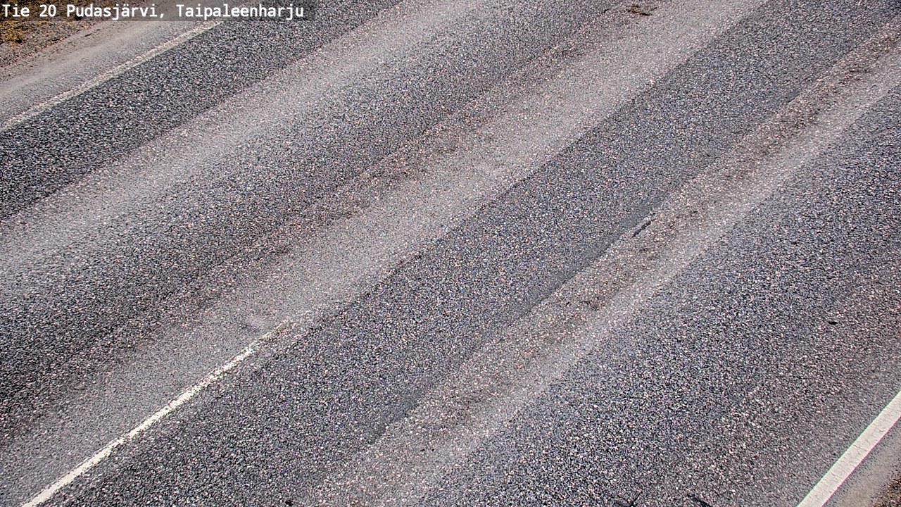 Weather Camera Image Road 20 Pudasjärvi, Taipaleenharju, Pudasjärvi, Pohjois-Pohjanmaa