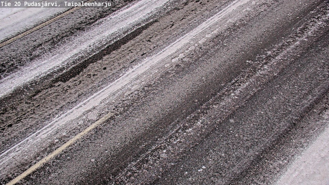 Weather Camera Image Väg 20 Pudasjärvi, Taipaleenharju, Pudasjärvi, Pohjois-Pohjanmaa