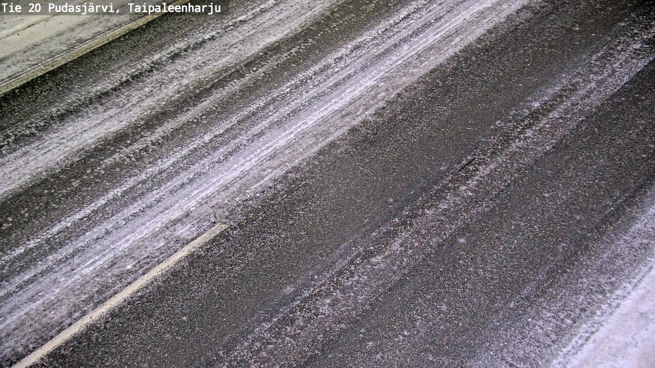 Weather Camera Image Väg 20 Pudasjärvi, Taipaleenharju, Pudasjärvi, Pohjois-Pohjanmaa