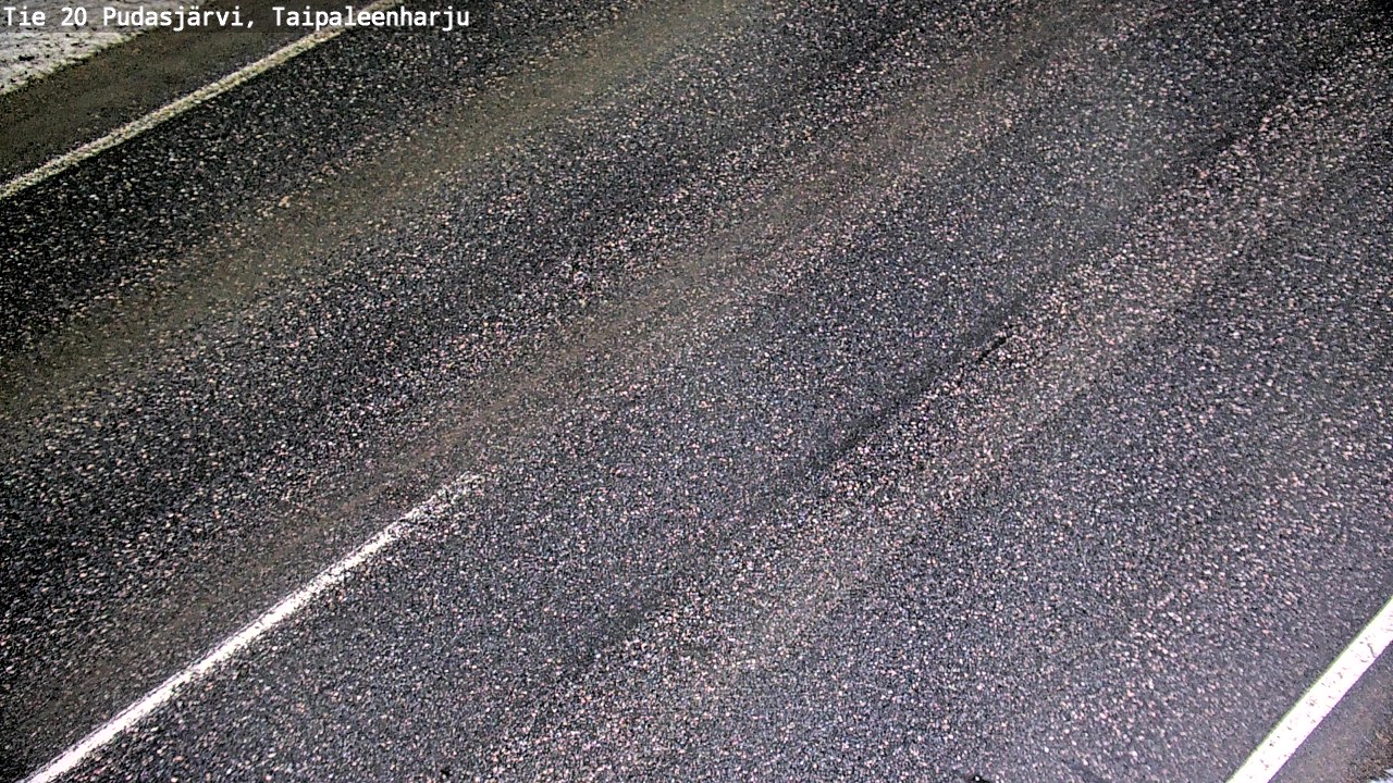 Kelikamerat Kuva Tie 20 Pudasjärvi, Taipaleenharju, Pudasjärvi, Pohjois-Pohjanmaa