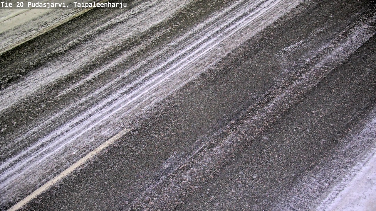Weather Camera Image Väg 20 Pudasjärvi, Taipaleenharju, Pudasjärvi, Pohjois-Pohjanmaa