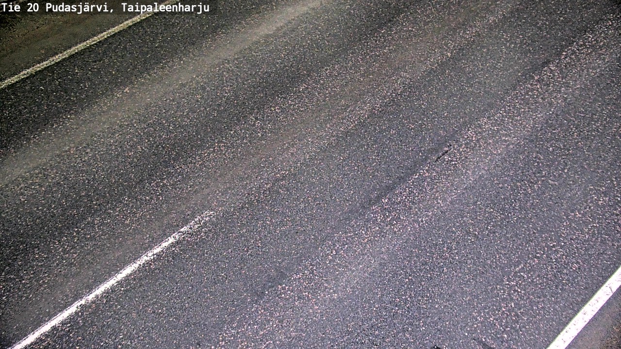 Weather Camera Image Road 20 Pudasjärvi, Taipaleenharju, Pudasjärvi, Pohjois-Pohjanmaa