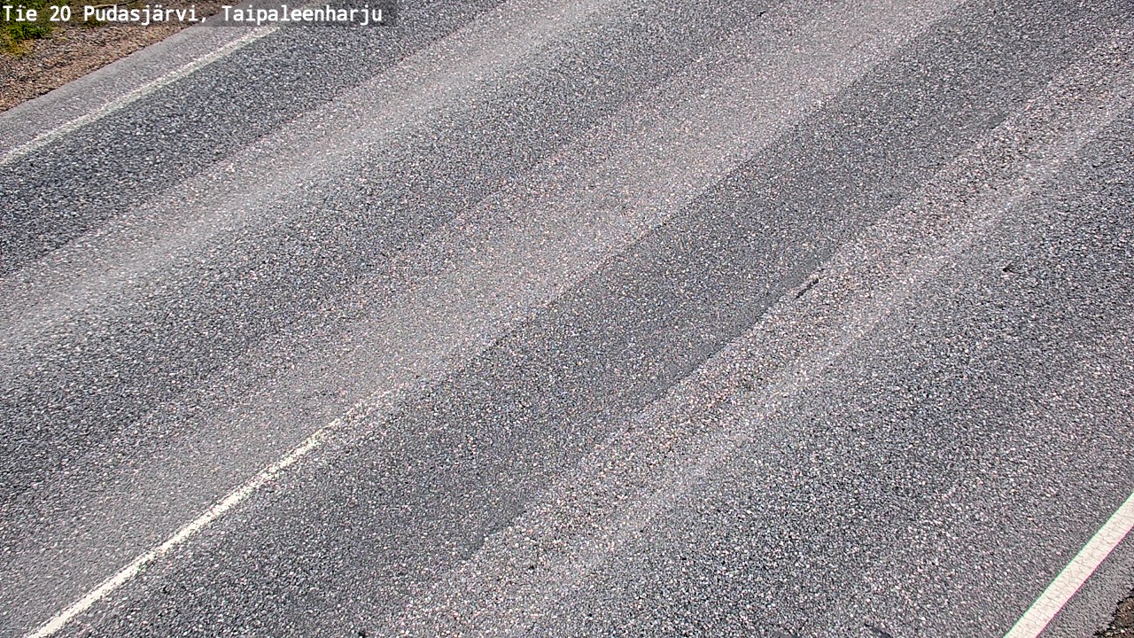 Weather Camera Image Road 20 Pudasjärvi, Taipaleenharju, Pudasjärvi, Pohjois-Pohjanmaa