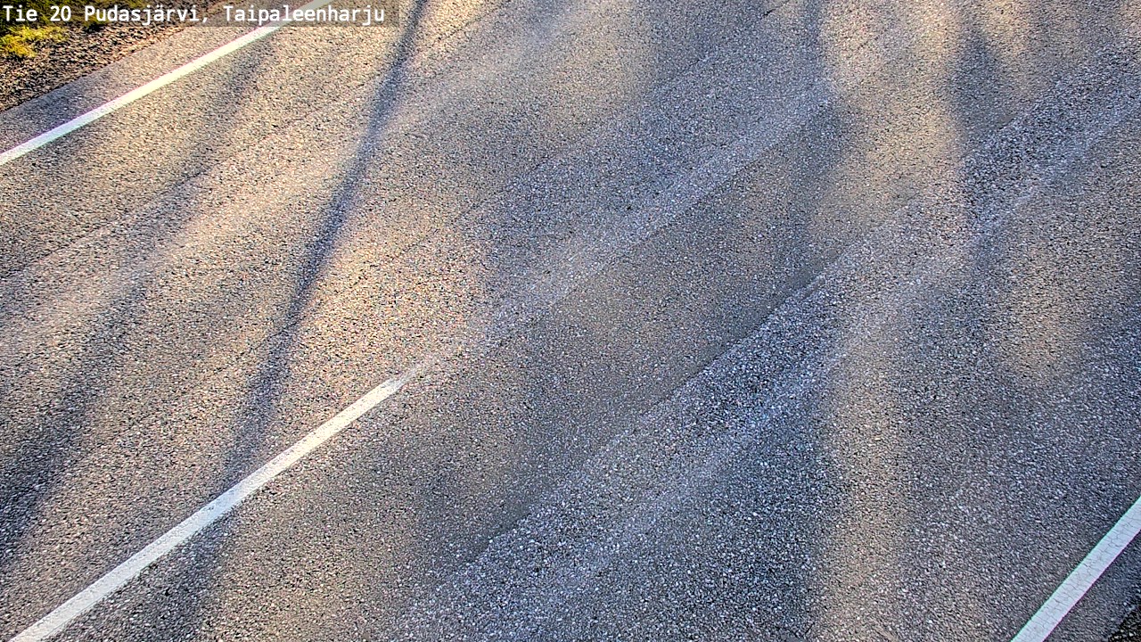 Weather Camera Image Road 20 Pudasjärvi, Taipaleenharju, Pudasjärvi, Pohjois-Pohjanmaa