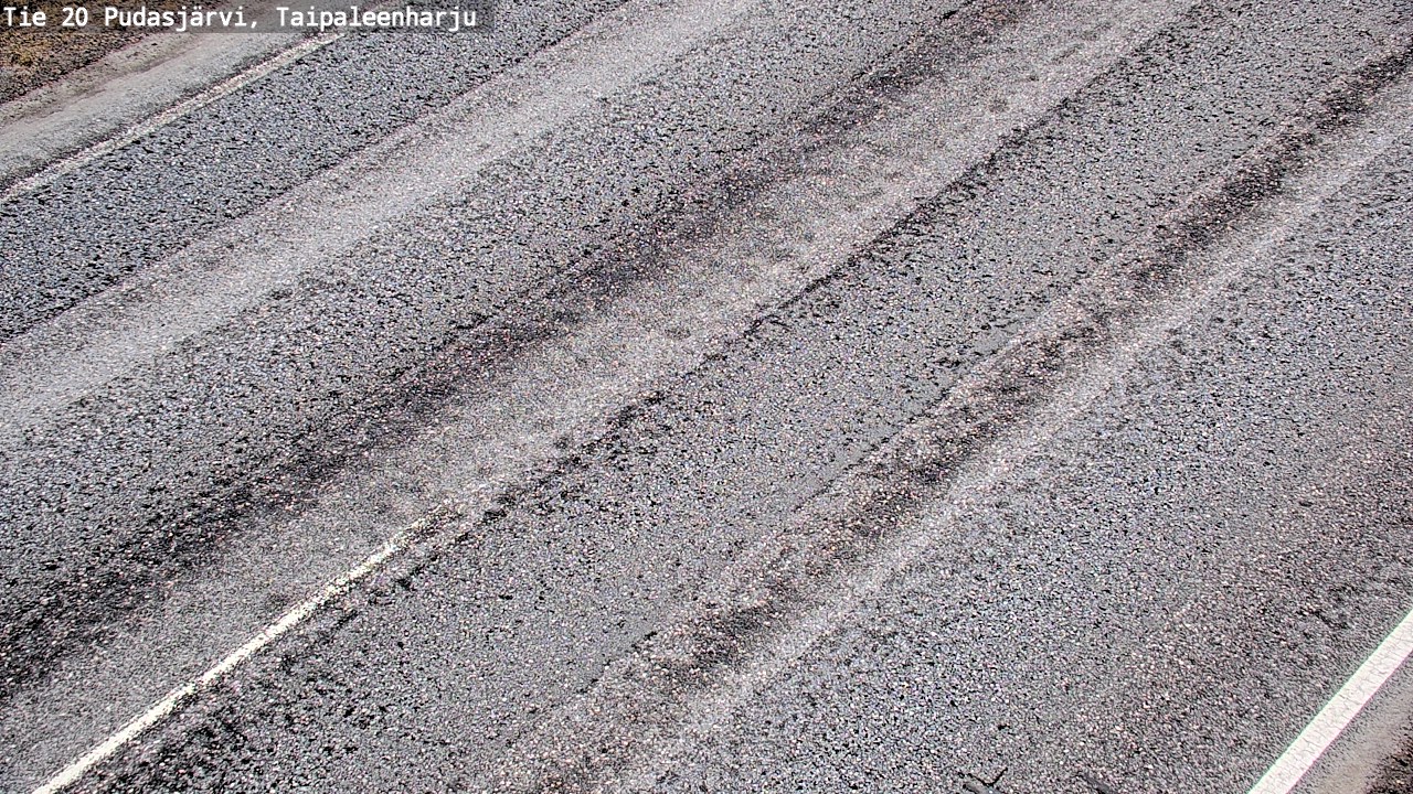 Weather Camera Image Road 20 Pudasjärvi, Taipaleenharju, Pudasjärvi, Pohjois-Pohjanmaa