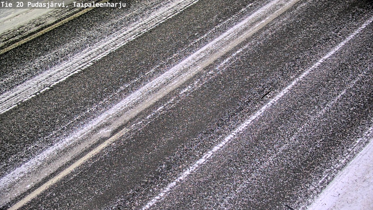 Weather Camera Image Väg 20 Pudasjärvi, Taipaleenharju, Pudasjärvi, Pohjois-Pohjanmaa