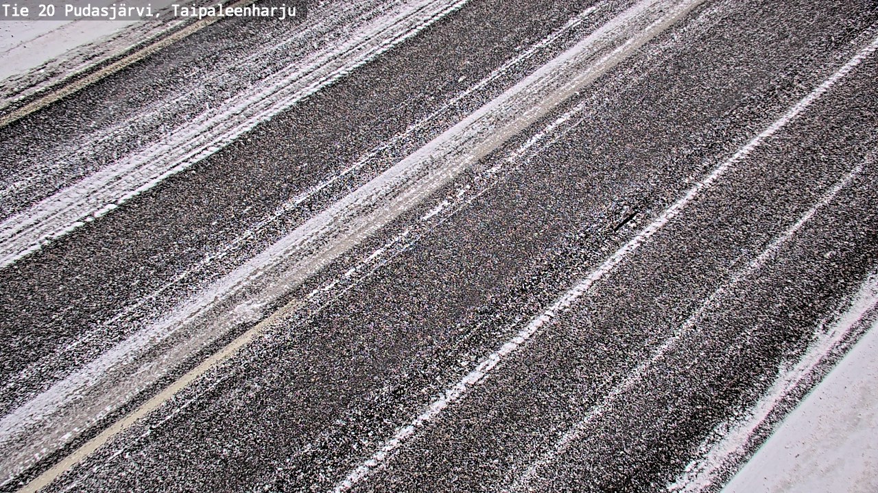 Weather Camera Image Väg 20 Pudasjärvi, Taipaleenharju, Pudasjärvi, Pohjois-Pohjanmaa