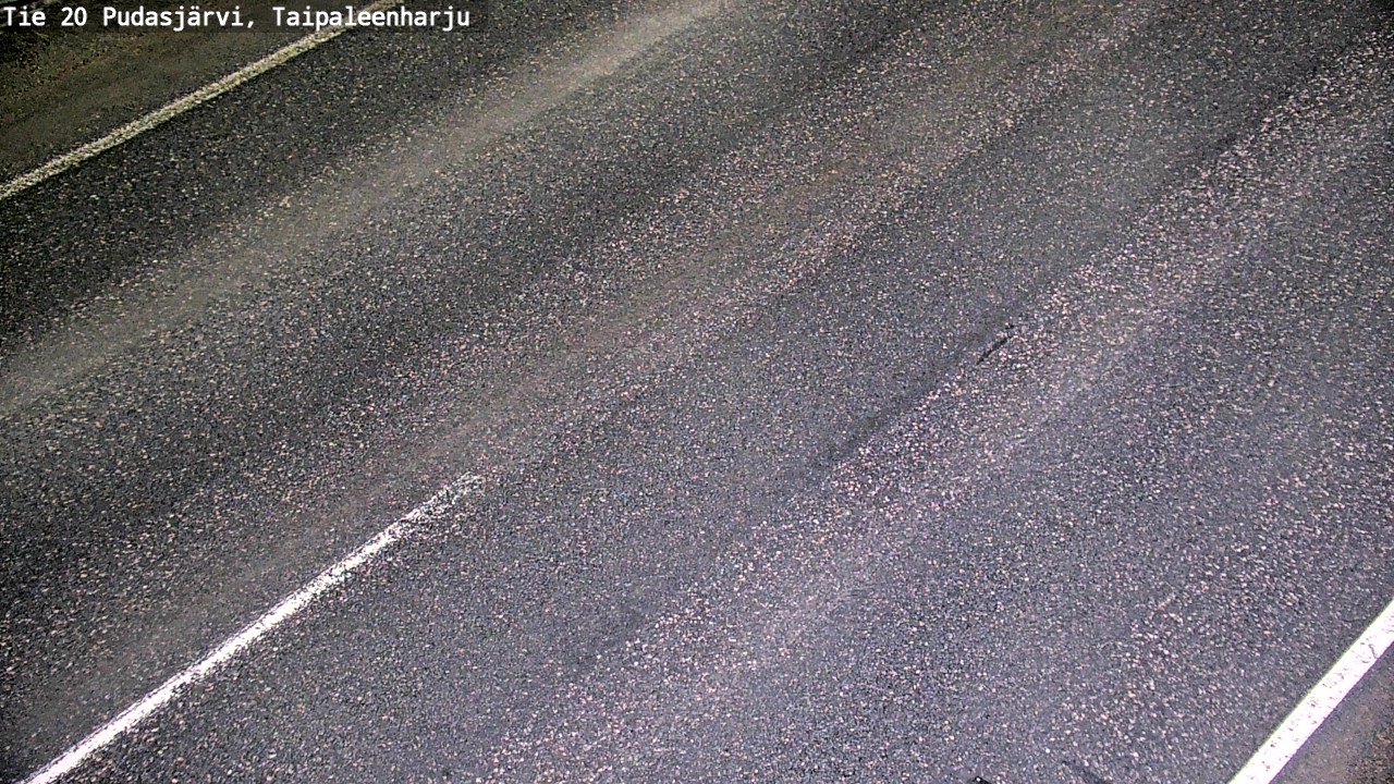 Weather Camera Image Road 20 Pudasjärvi, Taipaleenharju, Pudasjärvi, Pohjois-Pohjanmaa
