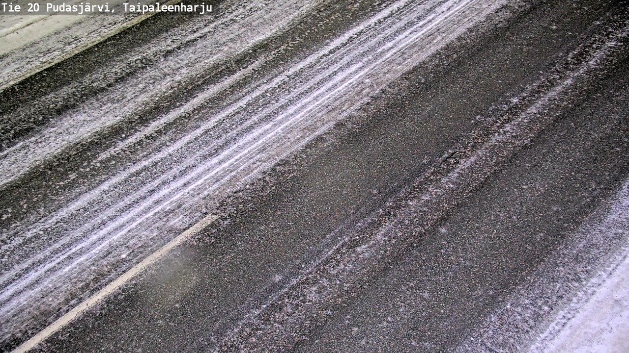 Weather Camera Image Väg 20 Pudasjärvi, Taipaleenharju, Pudasjärvi, Pohjois-Pohjanmaa