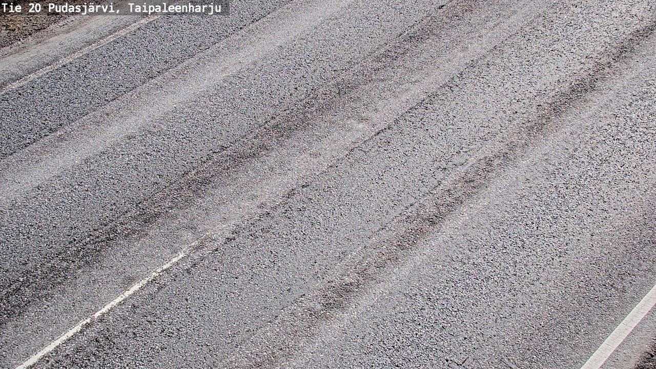 Weather Camera Image Road 20 Pudasjärvi, Taipaleenharju, Pudasjärvi, Pohjois-Pohjanmaa