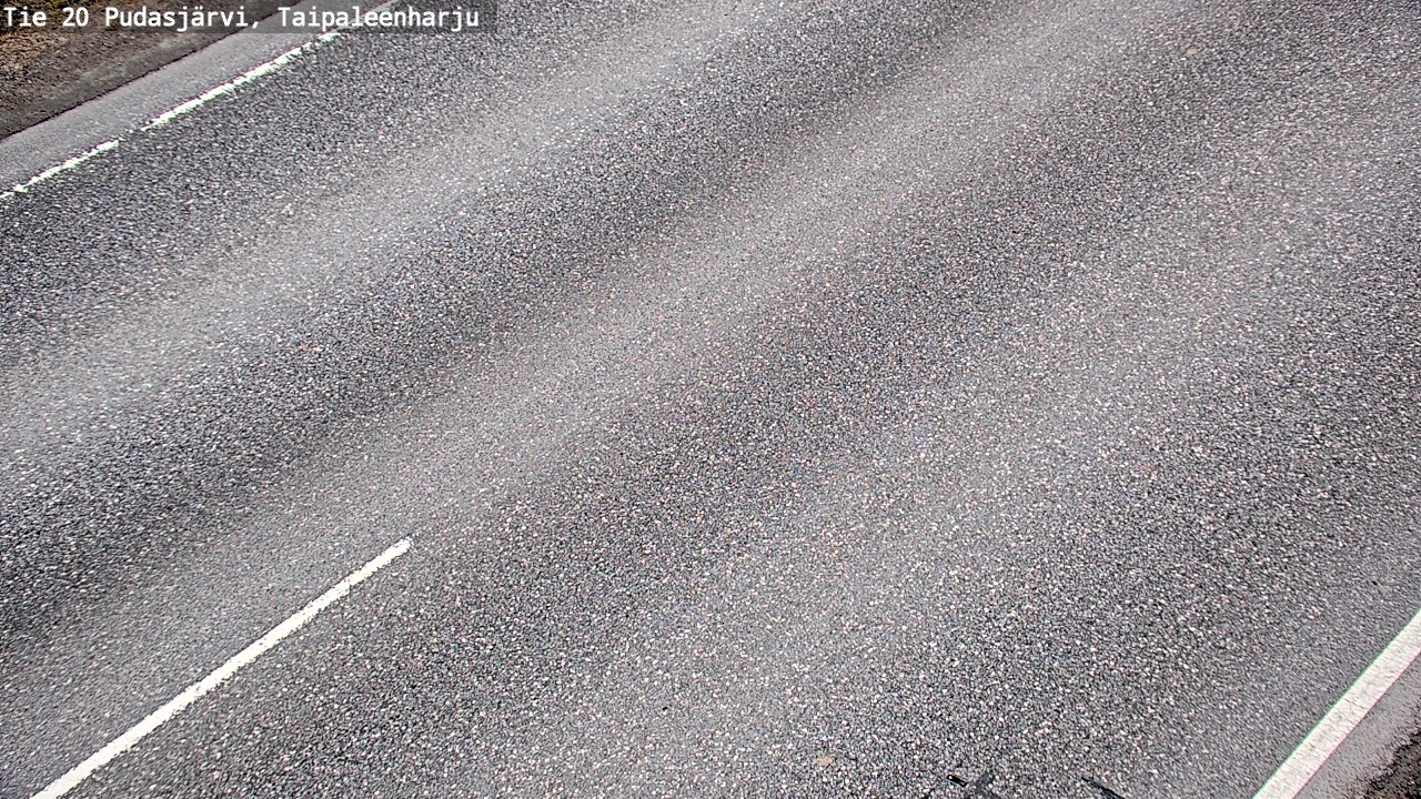 Weather Camera Image Road 20 Pudasjärvi, Taipaleenharju, Pudasjärvi, Pohjois-Pohjanmaa
