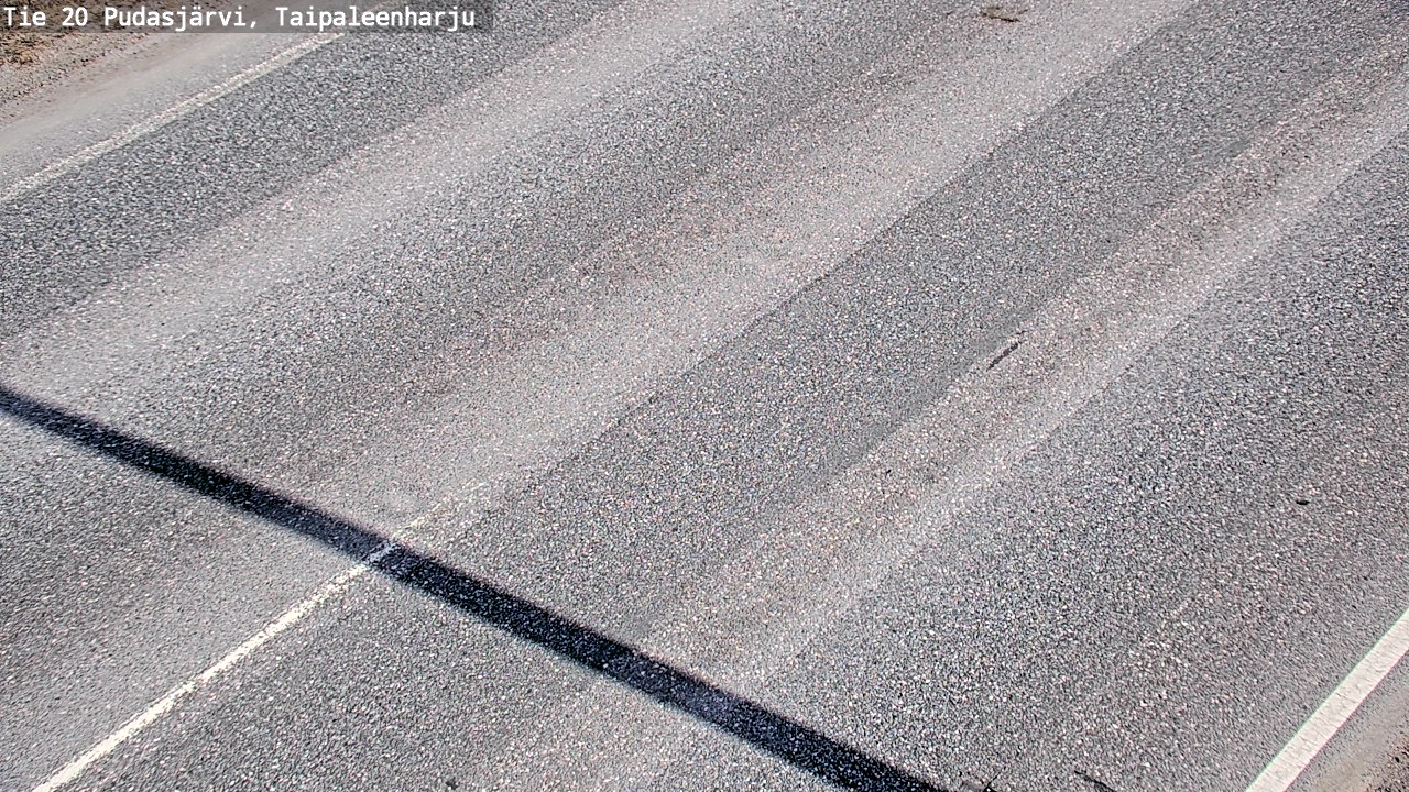 Weather Camera Image Road 20 Pudasjärvi, Taipaleenharju, Pudasjärvi, Pohjois-Pohjanmaa