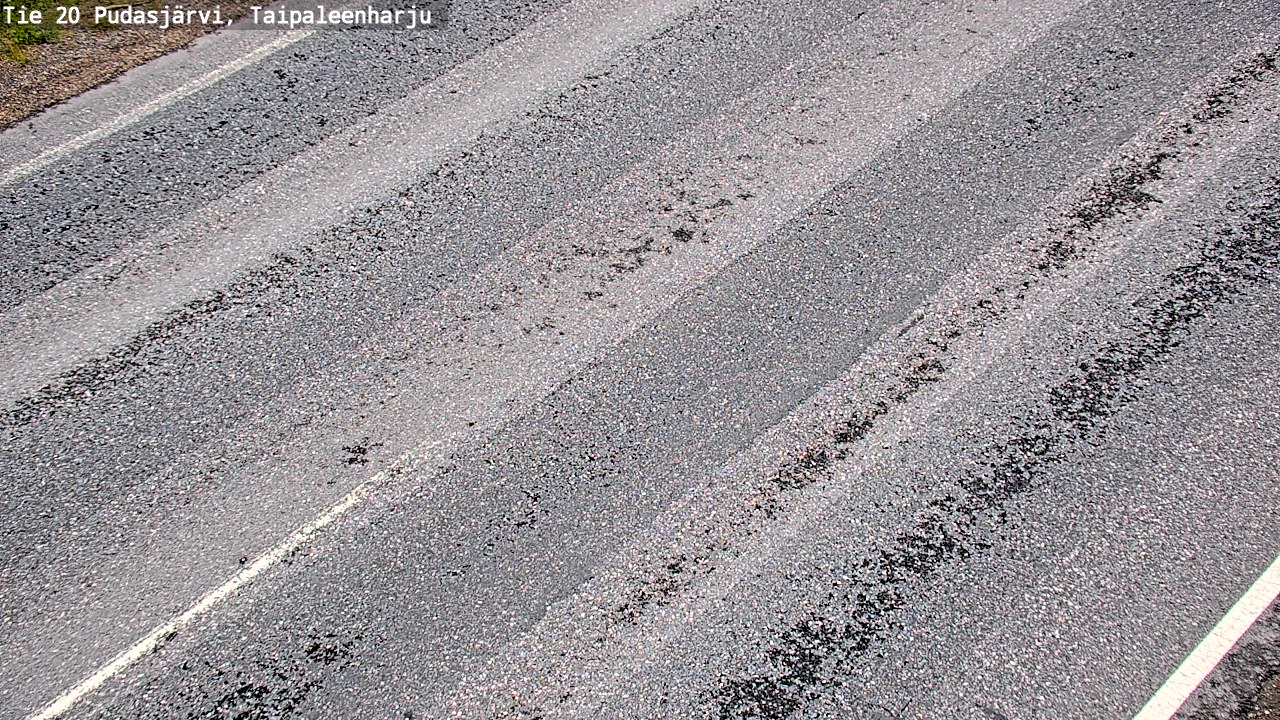 Weather Camera Image Road 20 Pudasjärvi, Taipaleenharju, Pudasjärvi, Pohjois-Pohjanmaa