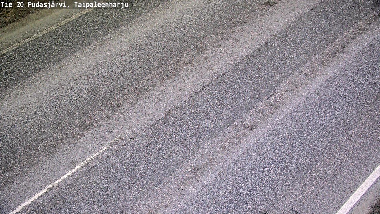 Weather Camera Image Road 20 Pudasjärvi, Taipaleenharju, Pudasjärvi, Pohjois-Pohjanmaa