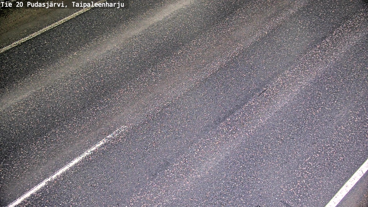 Weather Camera Image Road 20 Pudasjärvi, Taipaleenharju, Pudasjärvi, Pohjois-Pohjanmaa