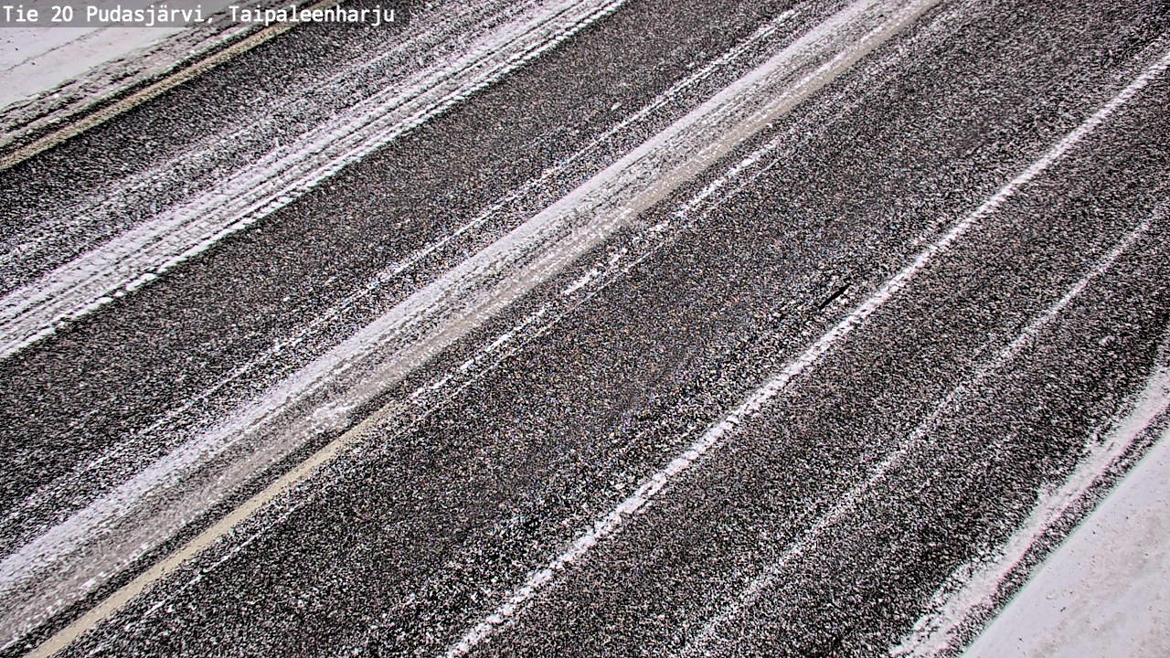 Weather Camera Image Väg 20 Pudasjärvi, Taipaleenharju, Pudasjärvi, Pohjois-Pohjanmaa