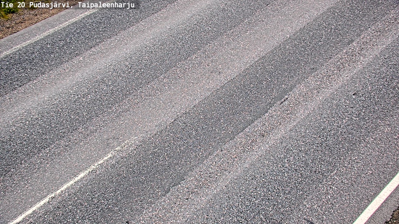 Weather Camera Image Väg 20 Pudasjärvi, Taipaleenharju, Pudasjärvi, Pohjois-Pohjanmaa