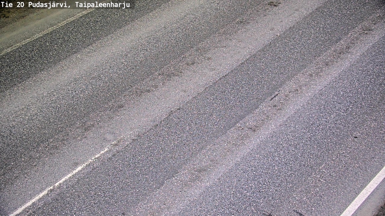 Weather Camera Image Road 20 Pudasjärvi, Taipaleenharju, Pudasjärvi, Pohjois-Pohjanmaa