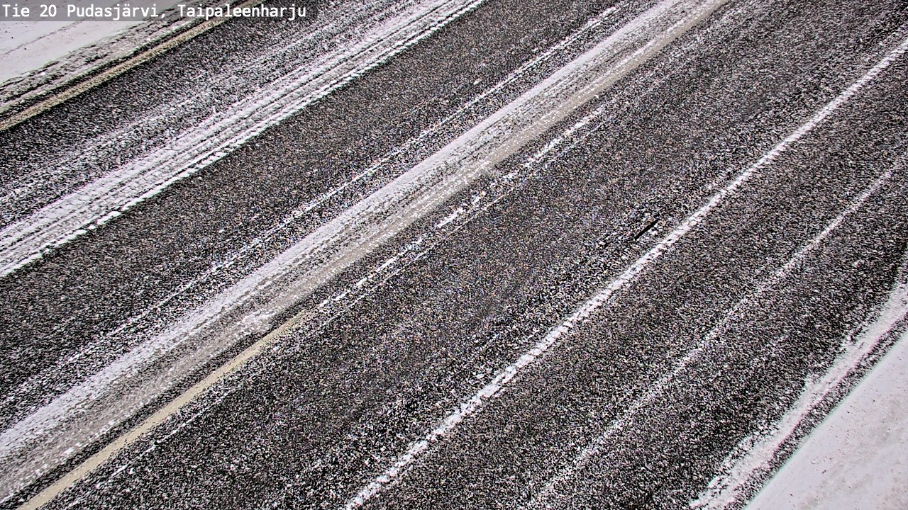 Weather Camera Image Väg 20 Pudasjärvi, Taipaleenharju, Pudasjärvi, Pohjois-Pohjanmaa