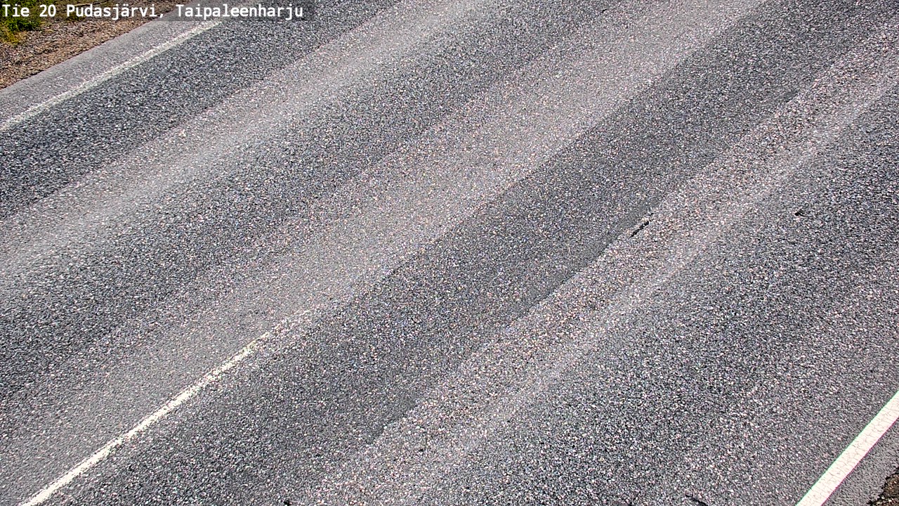 Weather Camera Image Road 20 Pudasjärvi, Taipaleenharju, Pudasjärvi, Pohjois-Pohjanmaa