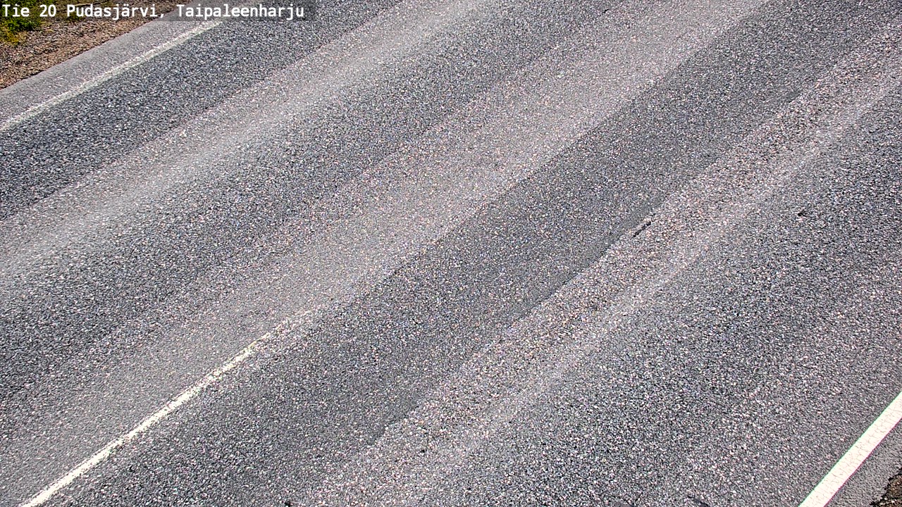 Weather Camera Image Road 20 Pudasjärvi, Taipaleenharju, Pudasjärvi, Pohjois-Pohjanmaa