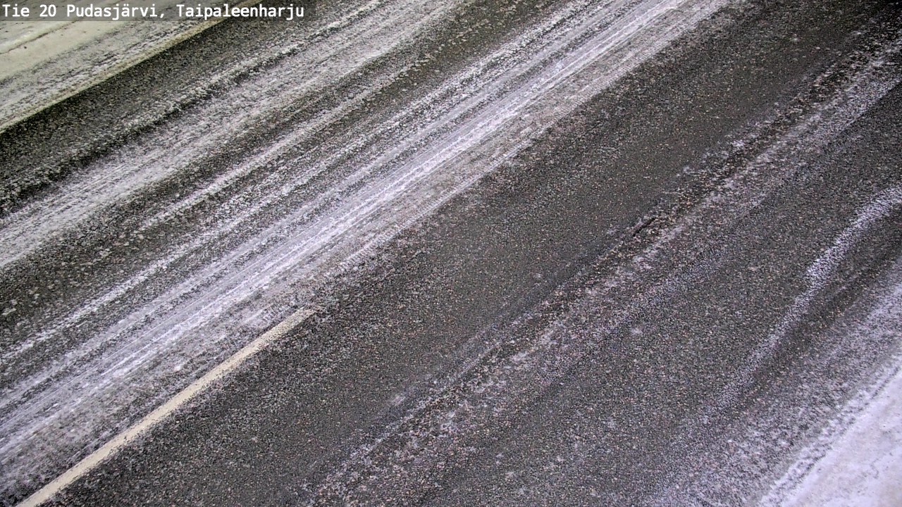 Weather Camera Image Väg 20 Pudasjärvi, Taipaleenharju, Pudasjärvi, Pohjois-Pohjanmaa
