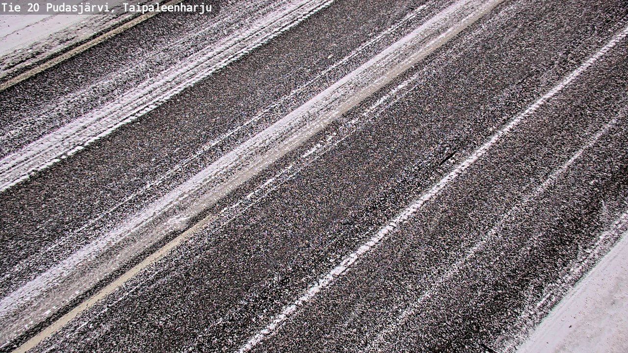 Weather Camera Image Väg 20 Pudasjärvi, Taipaleenharju, Pudasjärvi, Pohjois-Pohjanmaa