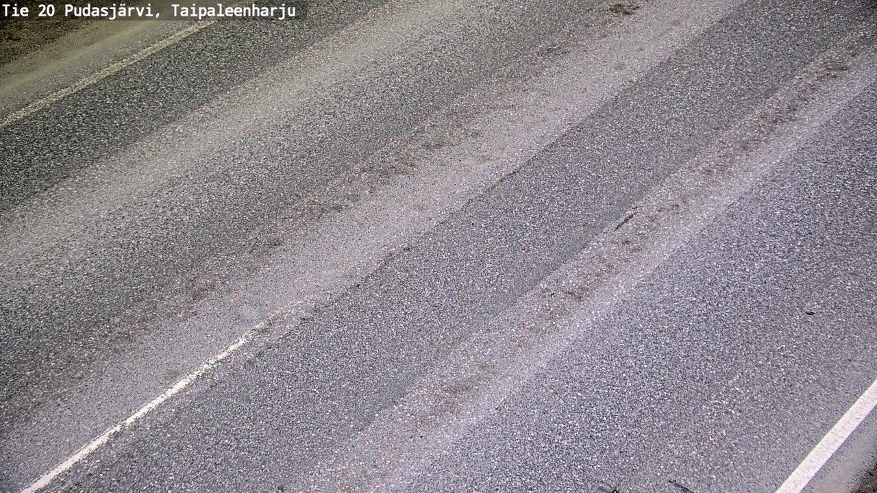 Weather Camera Image Road 20 Pudasjärvi, Taipaleenharju, Pudasjärvi, Pohjois-Pohjanmaa