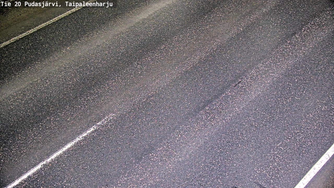 Weather Camera Image Road 20 Pudasjärvi, Taipaleenharju, Pudasjärvi, Pohjois-Pohjanmaa