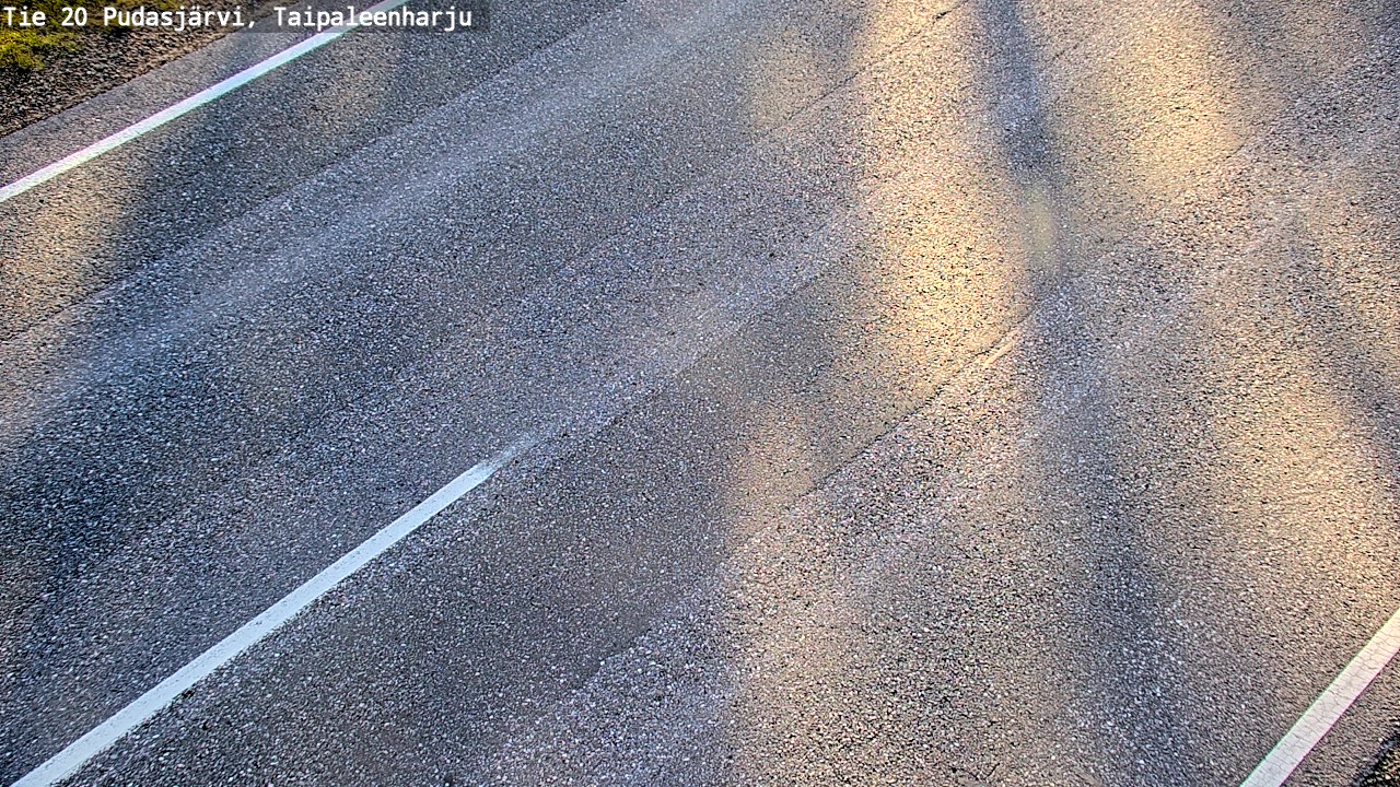 Weather Camera Image Road 20 Pudasjärvi, Taipaleenharju, Pudasjärvi, Pohjois-Pohjanmaa