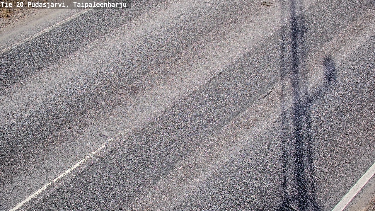 Weather Camera Image Road 20 Pudasjärvi, Taipaleenharju, Pudasjärvi, Pohjois-Pohjanmaa