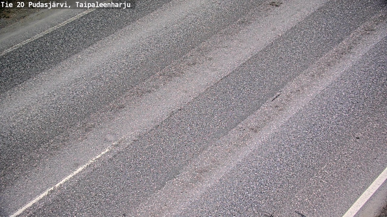 Weather Camera Image Road 20 Pudasjärvi, Taipaleenharju, Pudasjärvi, Pohjois-Pohjanmaa