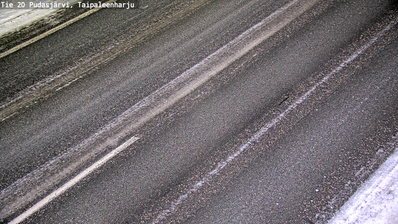 Weather Camera Image Väg 20 Pudasjärvi, Taipaleenharju, Pudasjärvi, Pohjois-Pohjanmaa