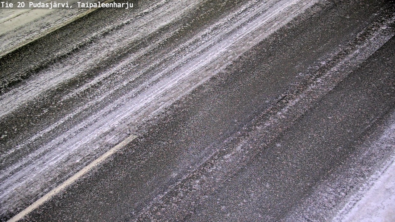 Weather Camera Image Väg 20 Pudasjärvi, Taipaleenharju, Pudasjärvi, Pohjois-Pohjanmaa