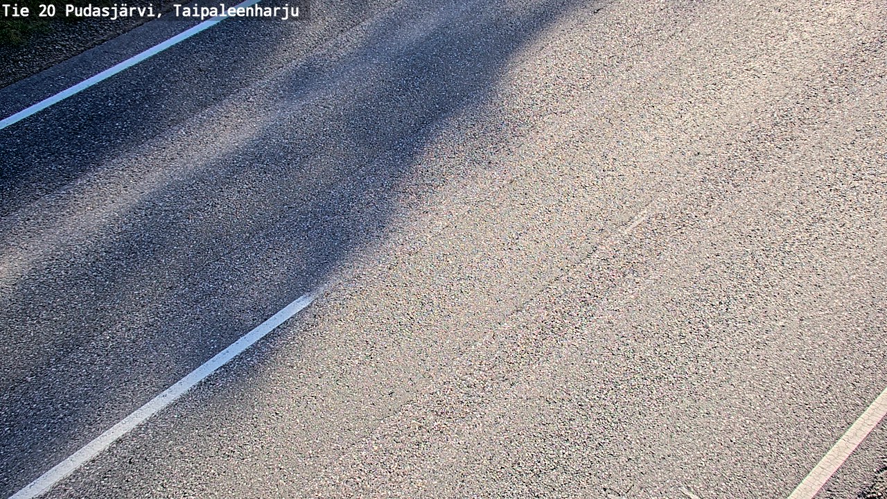 Weather Camera Image Road 20 Pudasjärvi, Taipaleenharju, Pudasjärvi, Pohjois-Pohjanmaa