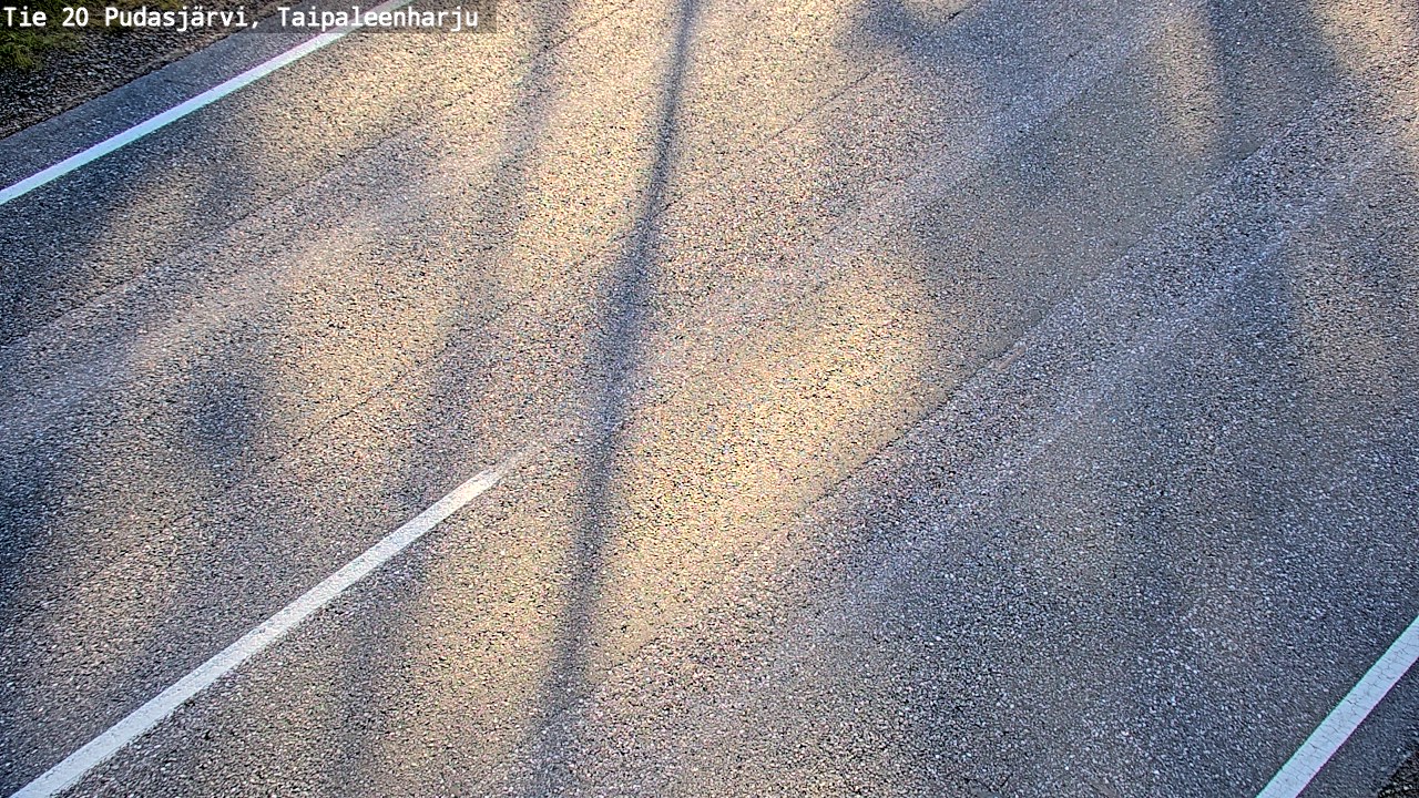 Weather Camera Image Road 20 Pudasjärvi, Taipaleenharju, Pudasjärvi, Pohjois-Pohjanmaa