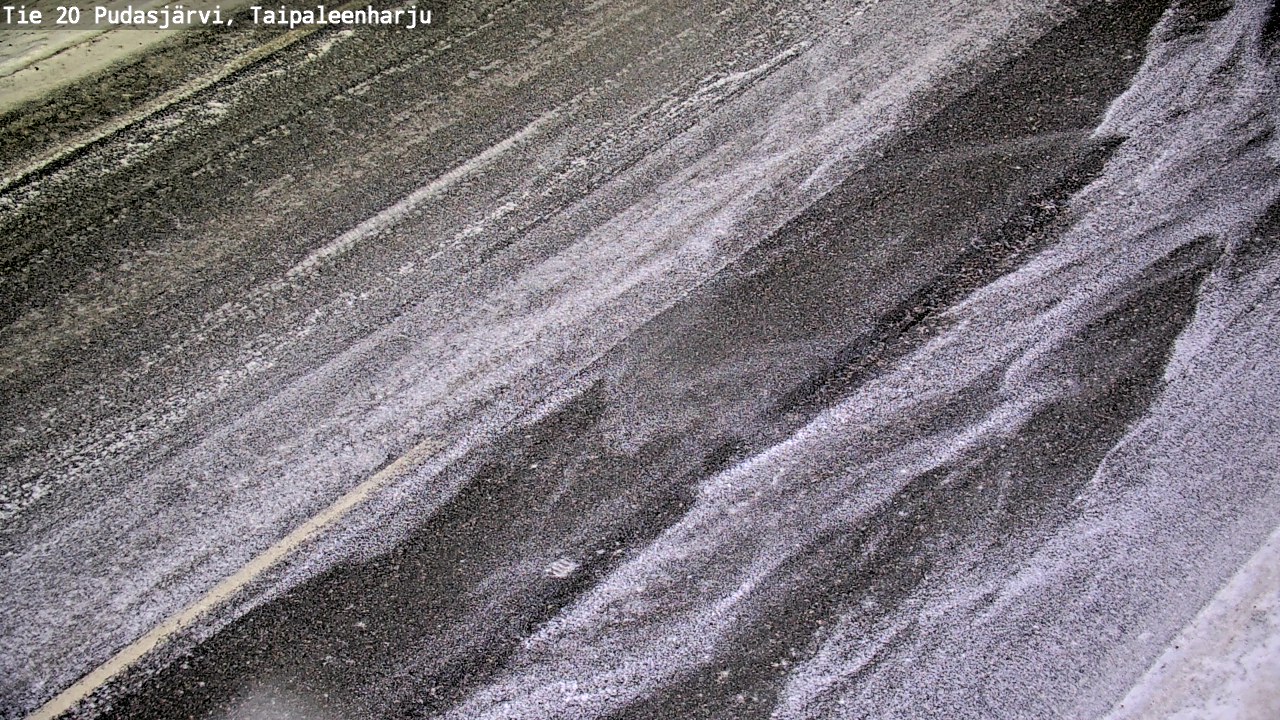 Weather Camera Image Väg 20 Pudasjärvi, Taipaleenharju, Pudasjärvi, Pohjois-Pohjanmaa