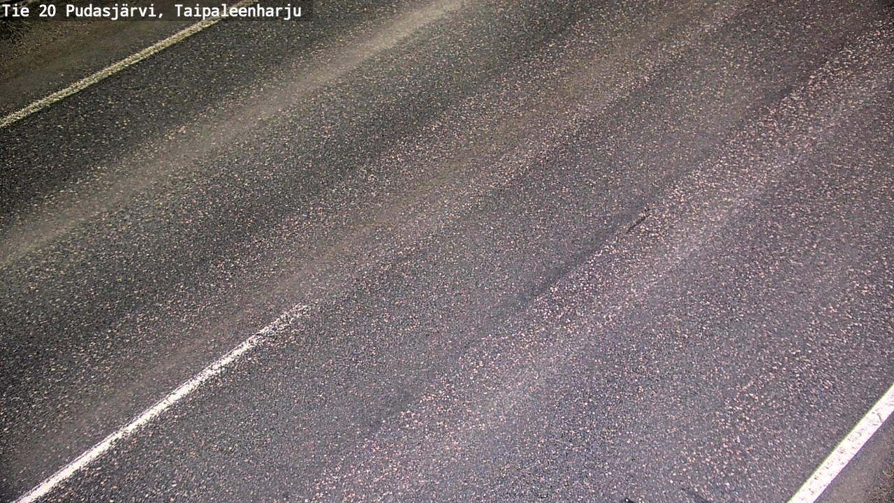 Weather Camera Image Road 20 Pudasjärvi, Taipaleenharju, Pudasjärvi, Pohjois-Pohjanmaa