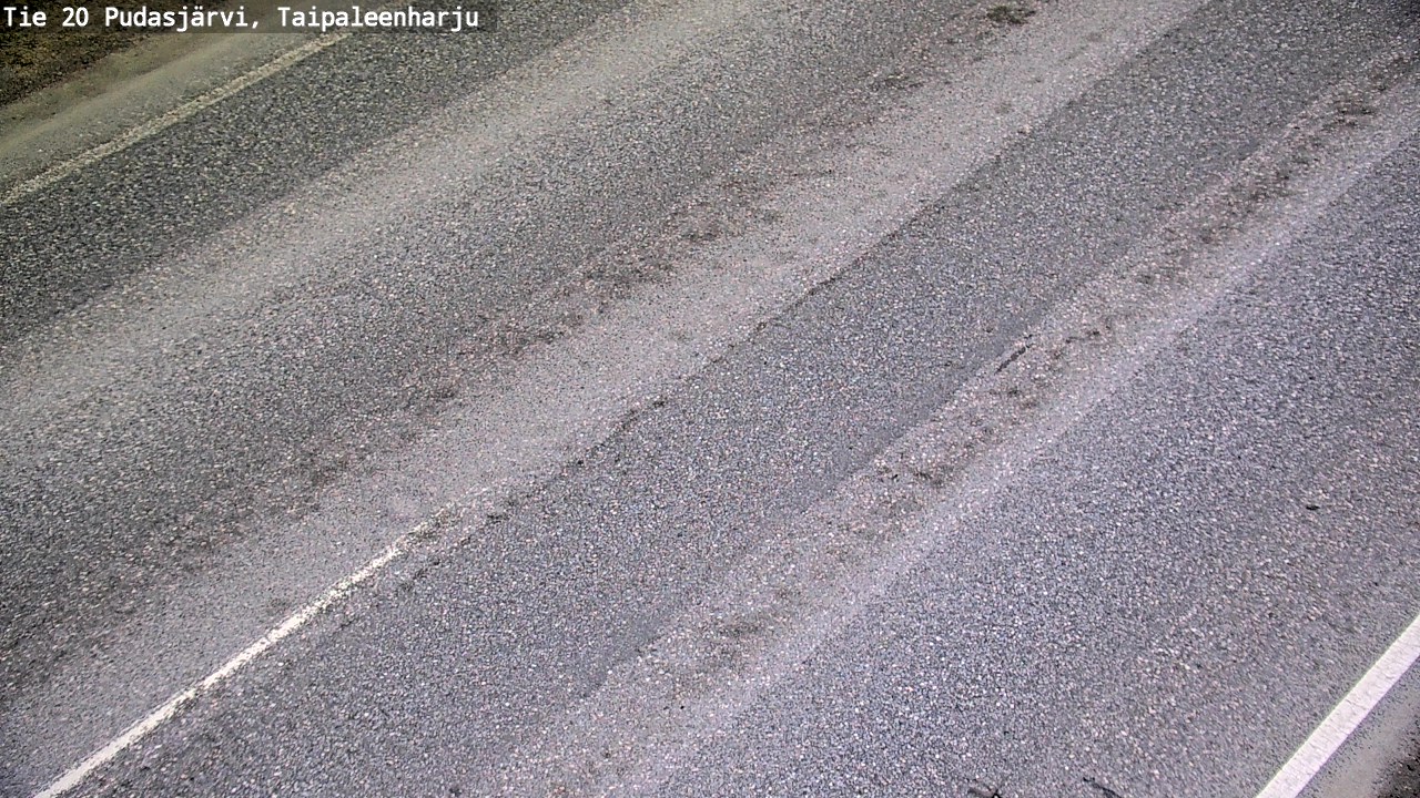 Weather Camera Image Road 20 Pudasjärvi, Taipaleenharju, Pudasjärvi, Pohjois-Pohjanmaa