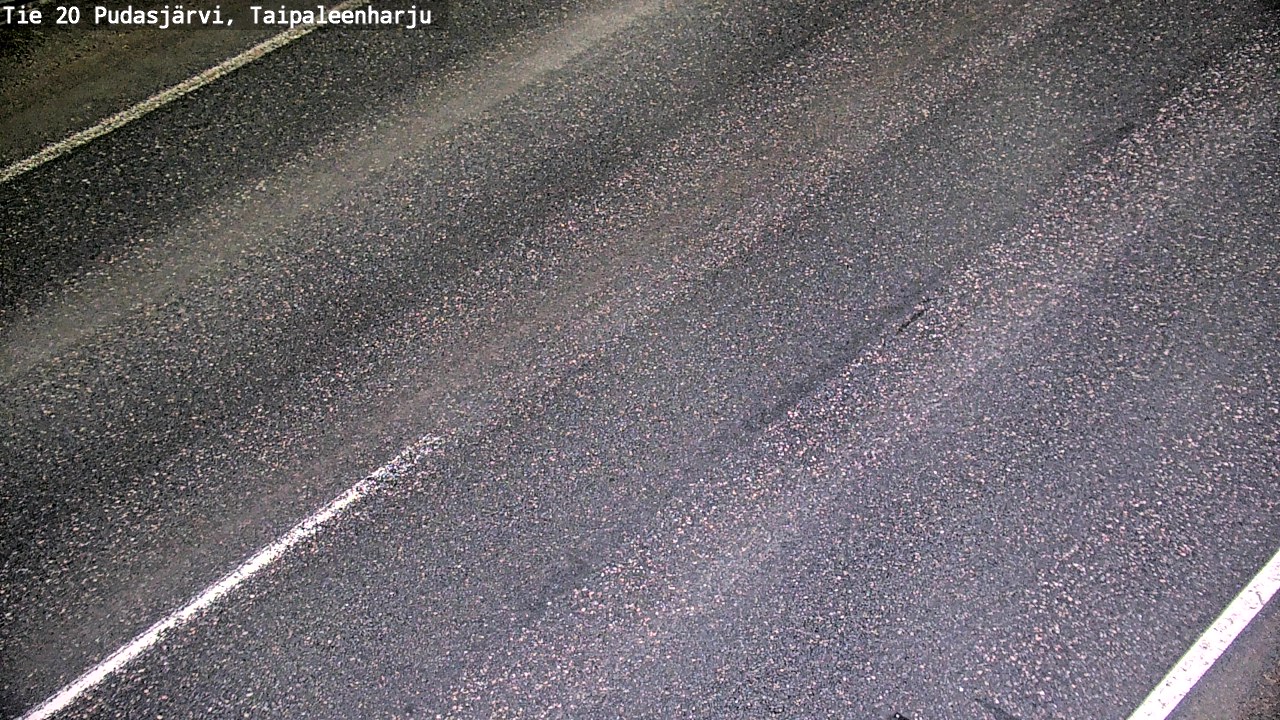 Weather Camera Image Road 20 Pudasjärvi, Taipaleenharju, Pudasjärvi, Pohjois-Pohjanmaa