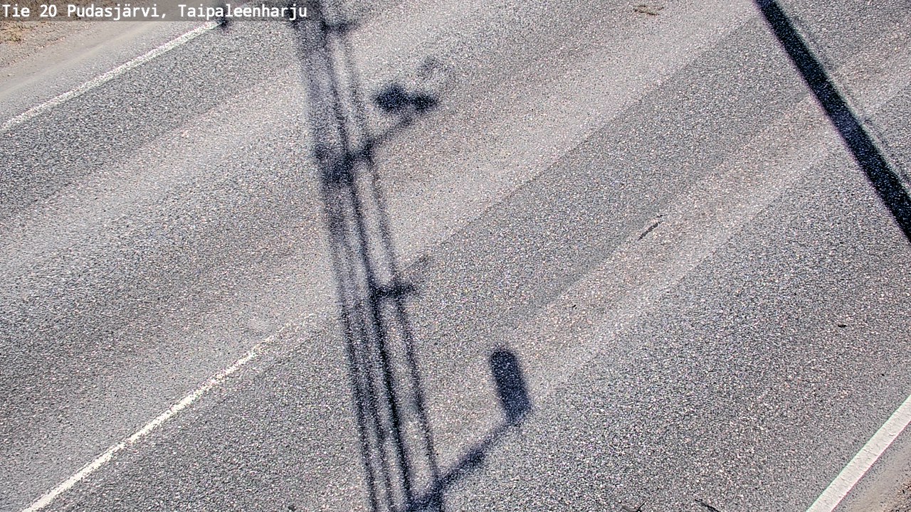 Weather Camera Image Road 20 Pudasjärvi, Taipaleenharju, Pudasjärvi, Pohjois-Pohjanmaa