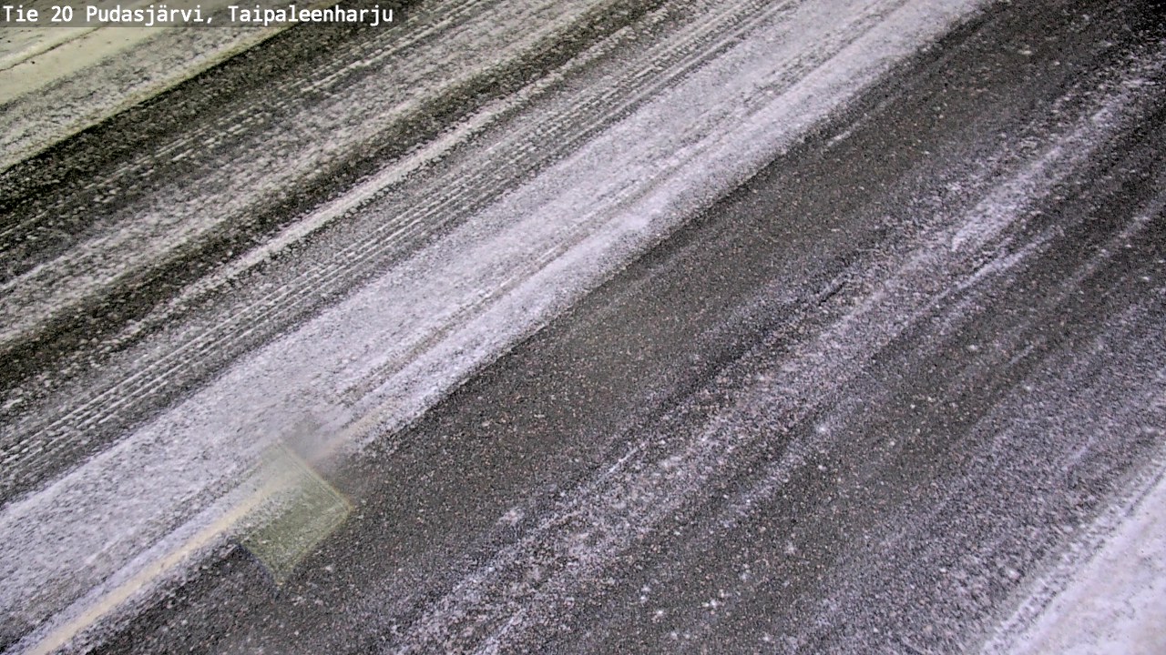 Weather Camera Image Väg 20 Pudasjärvi, Taipaleenharju, Pudasjärvi, Pohjois-Pohjanmaa