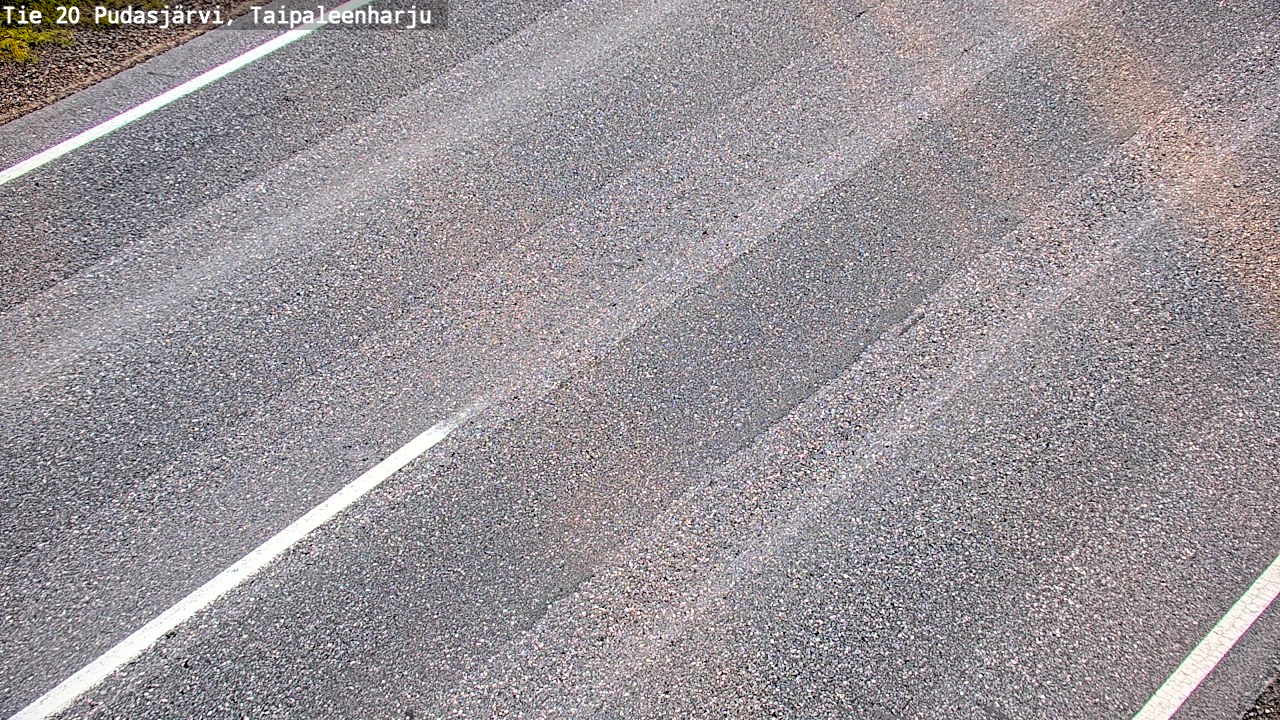 Weather Camera Image Road 20 Pudasjärvi, Taipaleenharju, Pudasjärvi, Pohjois-Pohjanmaa