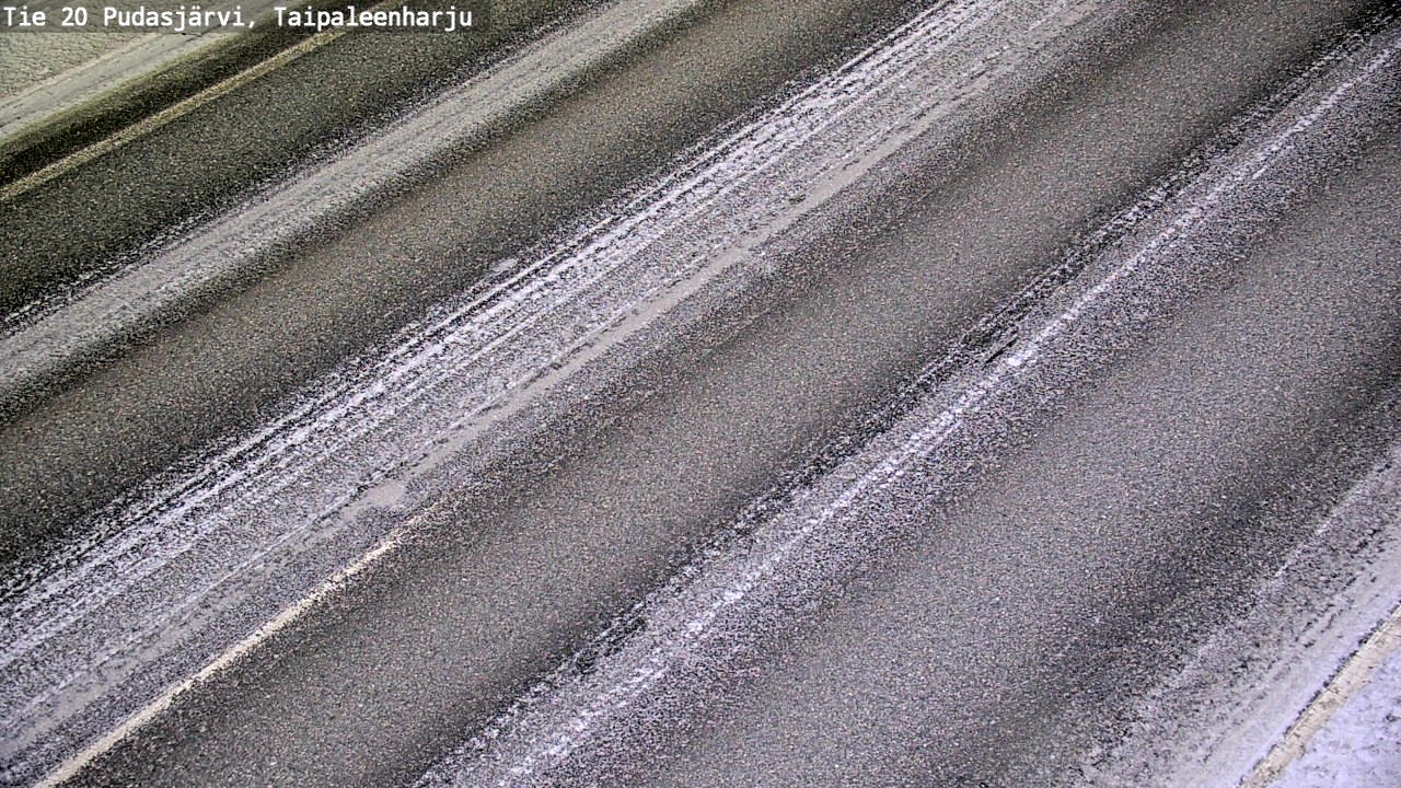 Weather Camera Image Väg 20 Pudasjärvi, Taipaleenharju, Pudasjärvi, Pohjois-Pohjanmaa