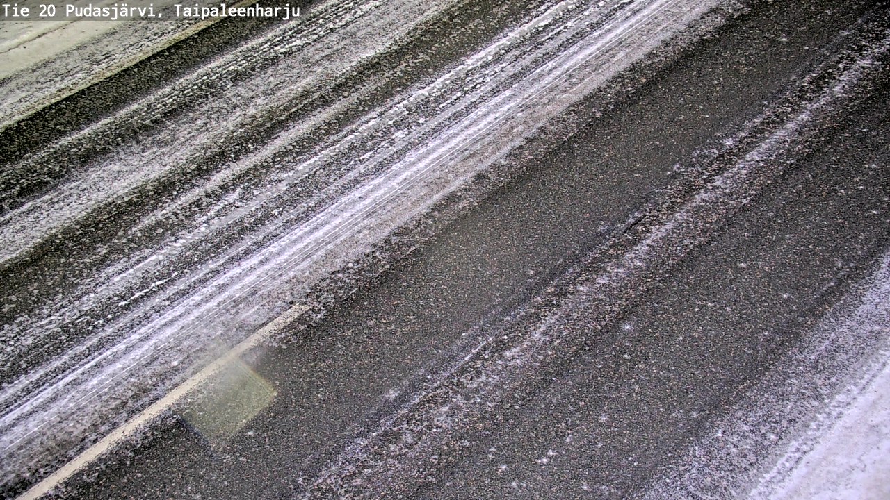 Weather Camera Image Väg 20 Pudasjärvi, Taipaleenharju, Pudasjärvi, Pohjois-Pohjanmaa